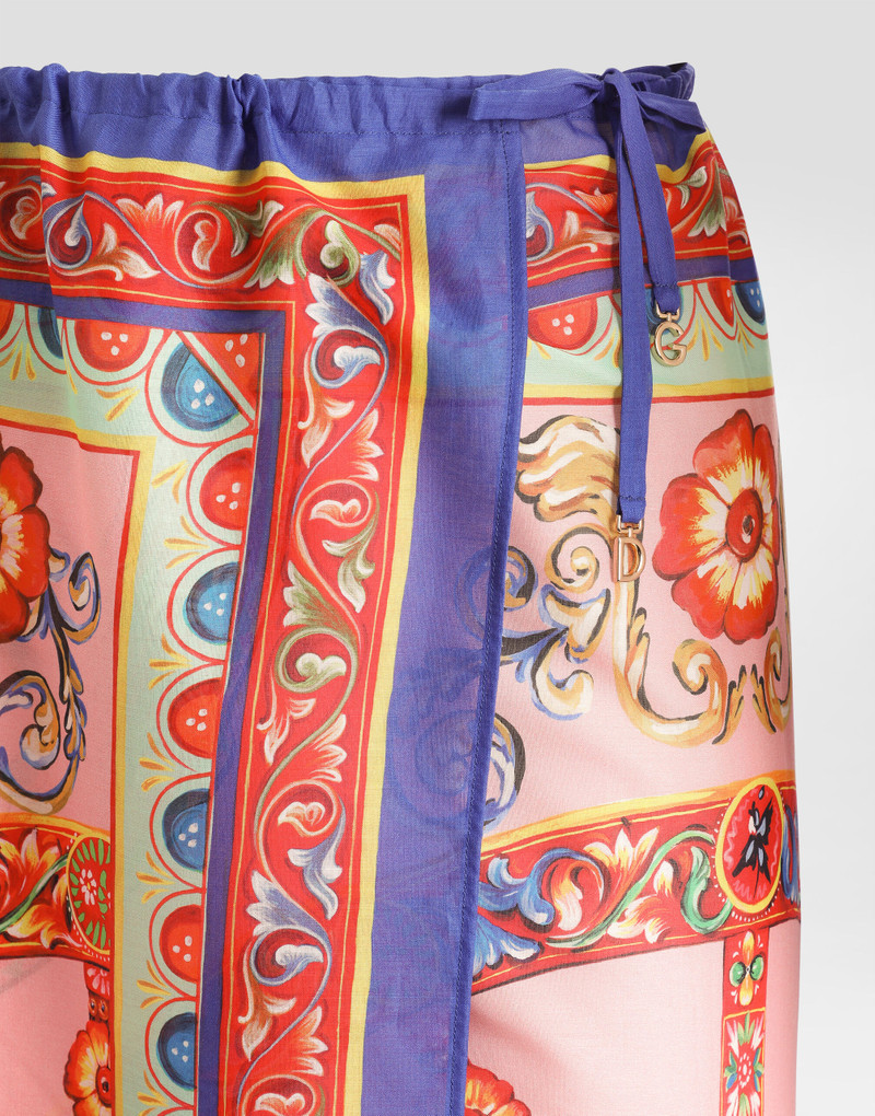 Cotton carretto-print sarong 3