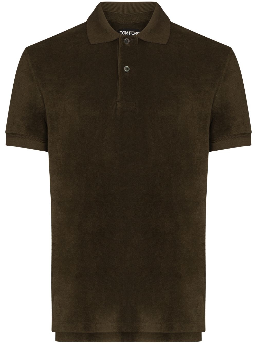 cotton-terry polo shirt - 1