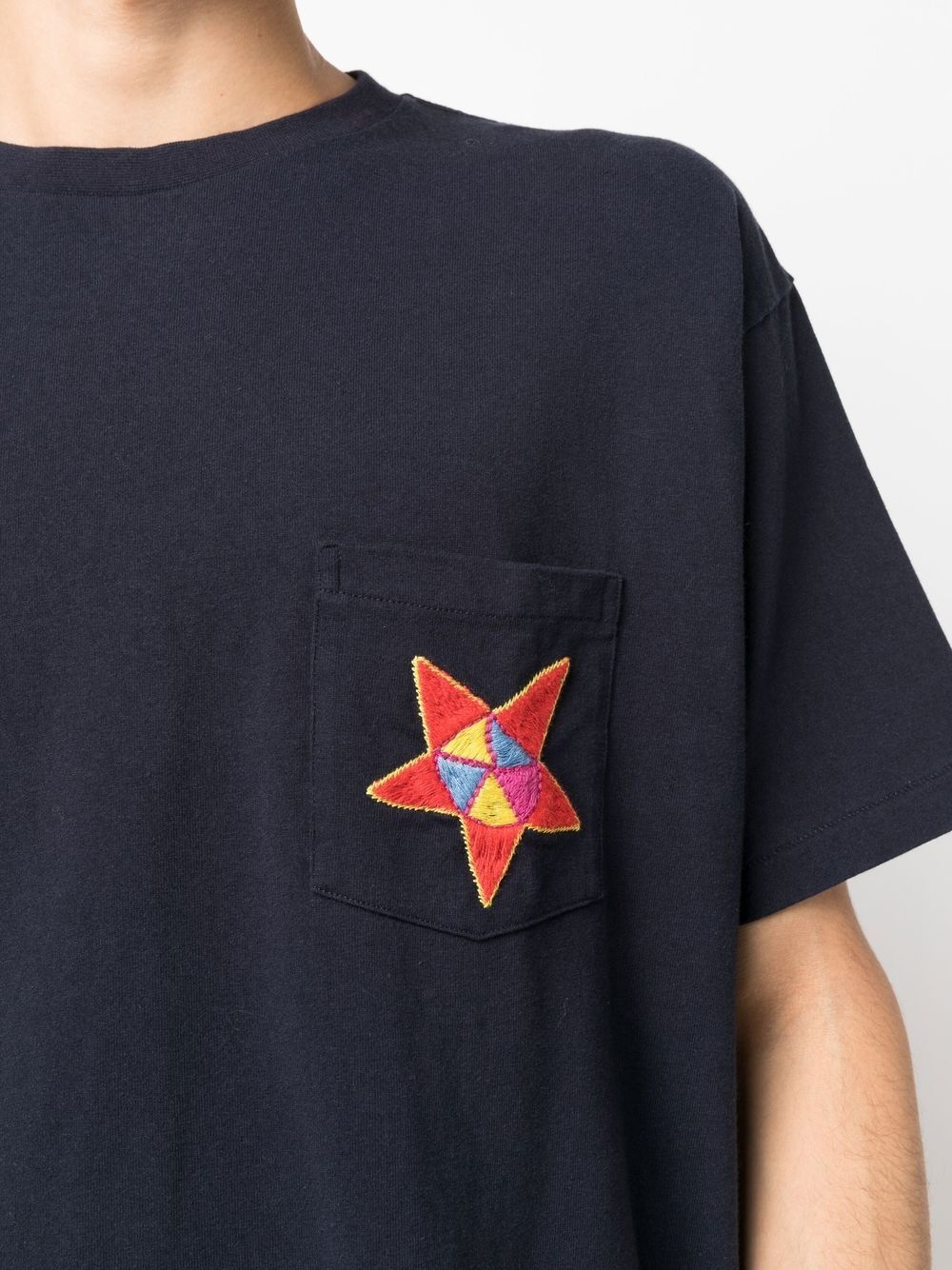 star-patch short-sleeve T-shirt - 5