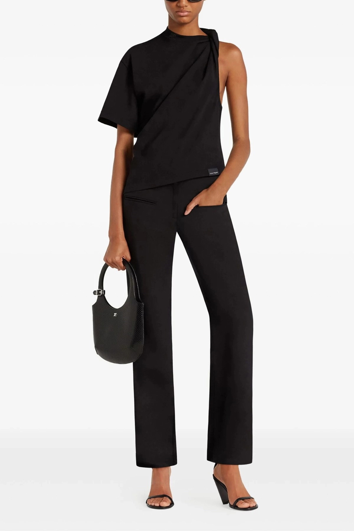 'Twist Asymmetrical' T-shirt - 2