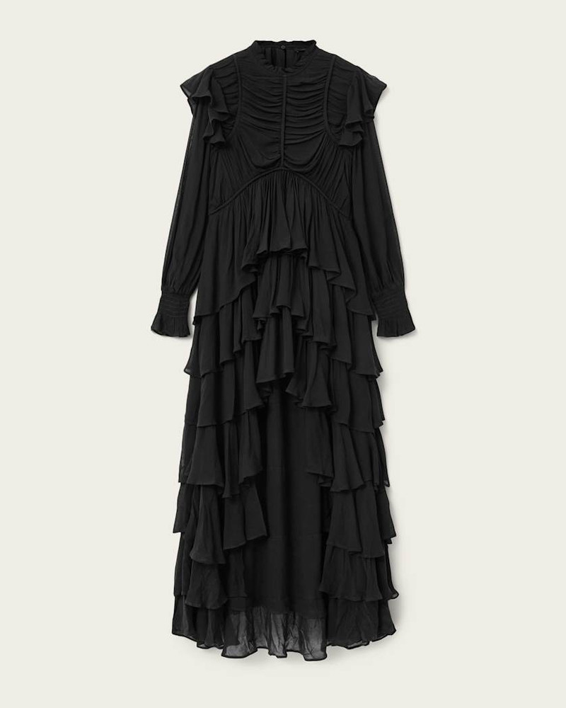 LEILA FRILL MAXI DRESS 1