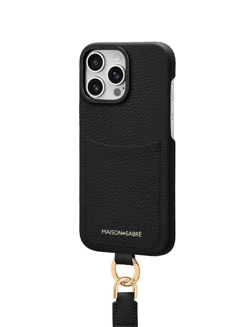 Sling leather iPhone 16 Pro Max phone case 4
