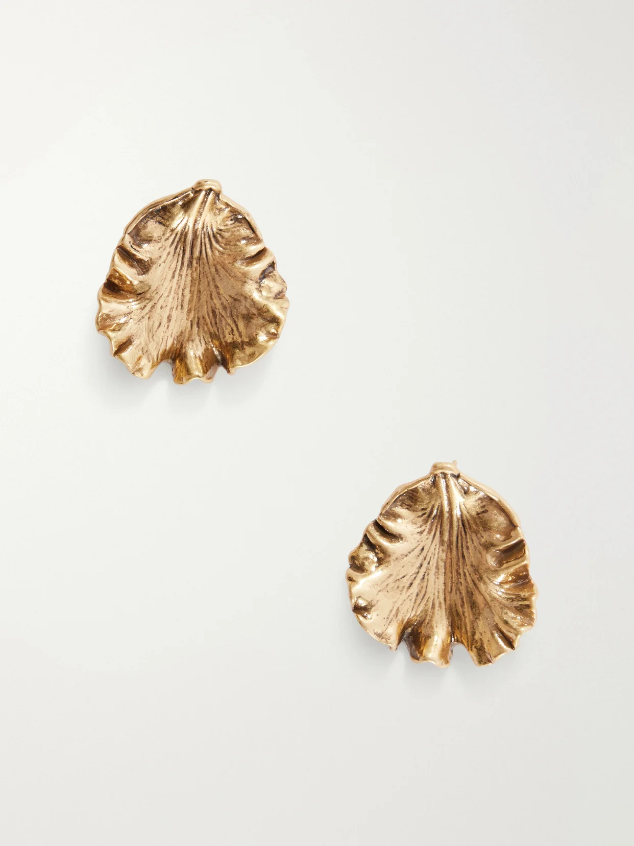 Iris Gold-tone Earrings - 1