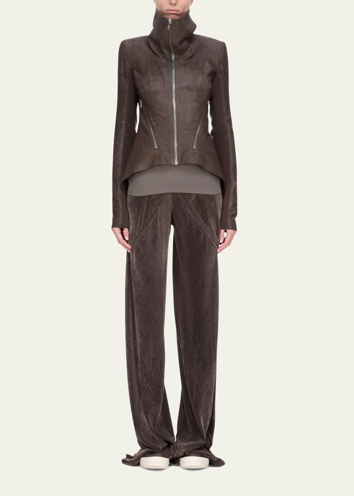 Naska Velvet Zip Biker Jacket - 2