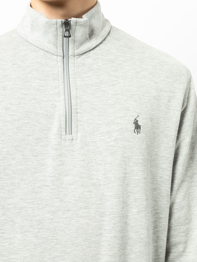 embroidered logo sweatshirt 5