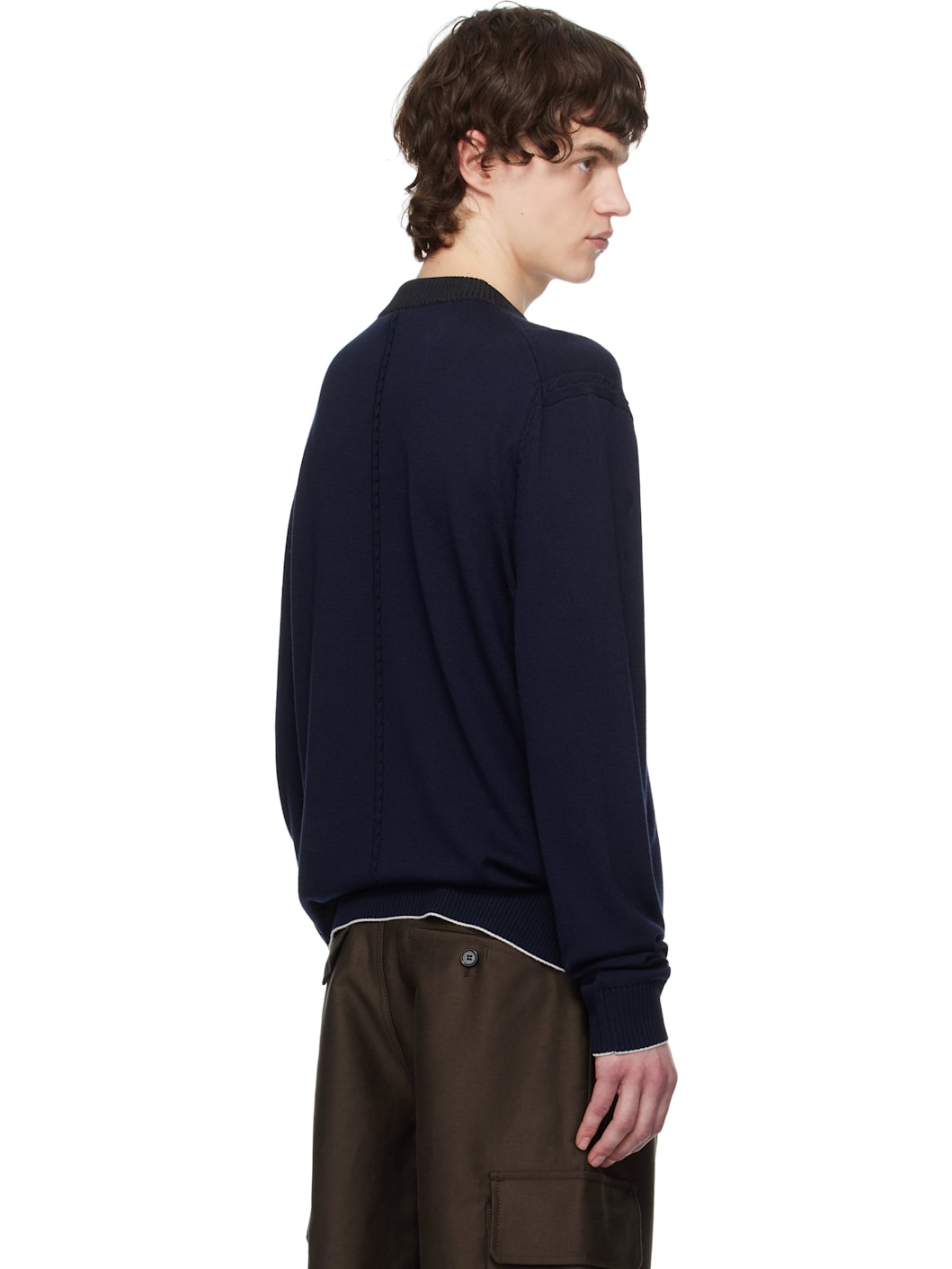 Navy La Croisière 'The Tricot knit' Sweater - 3