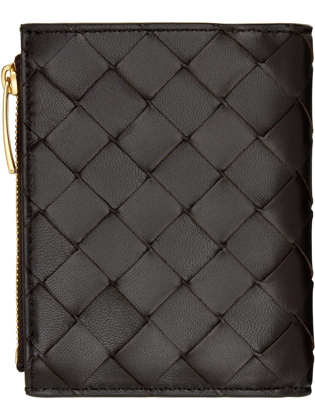 Brown Intrecciato Small Bi-Fold Wallet - 2