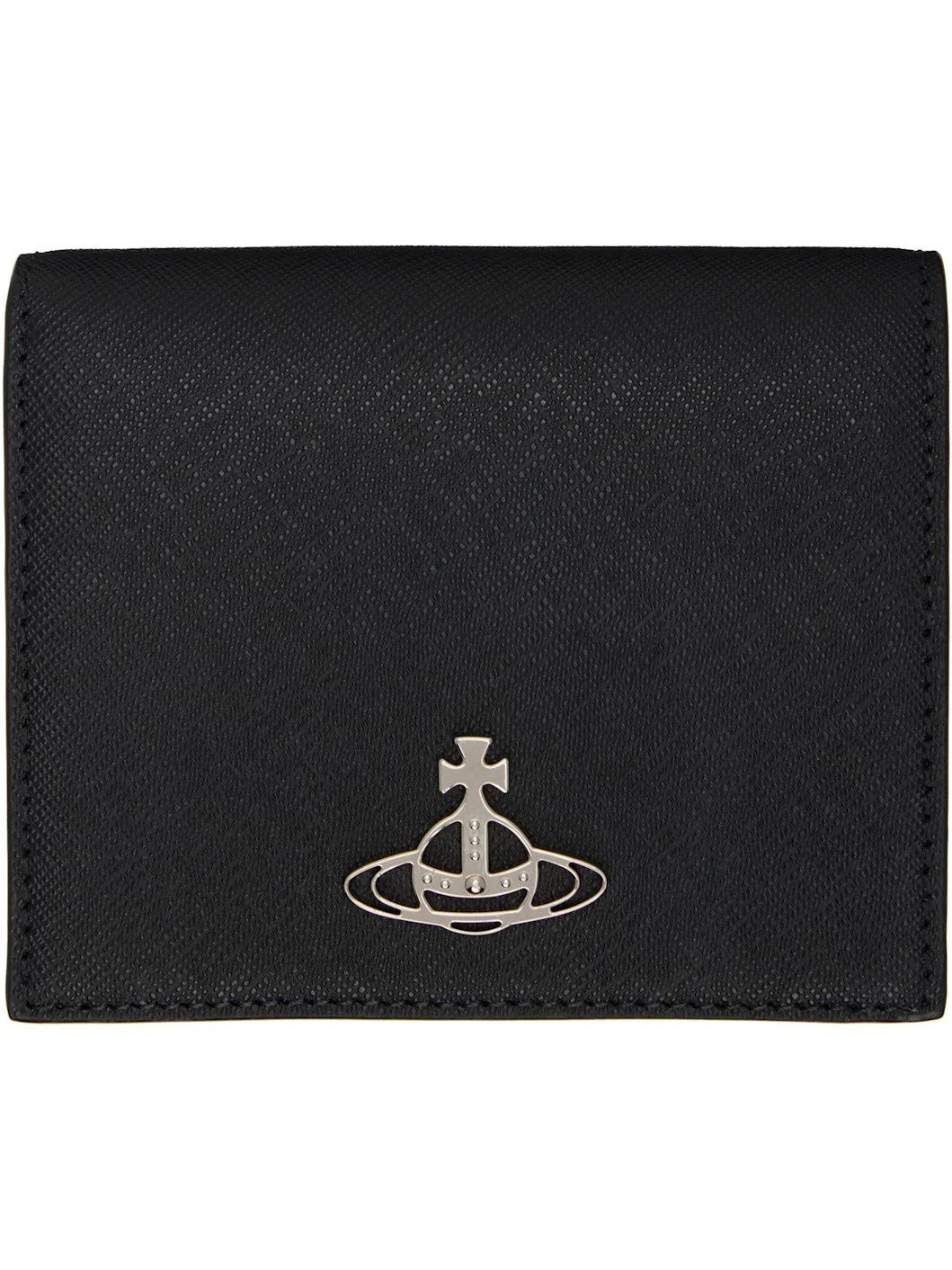 Black Billfold Leather Wallet - 1