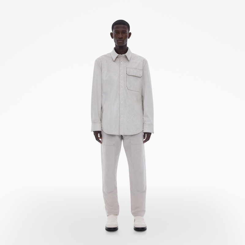 Helmut Lang LEATHER CARGO SHIRT JACKET outlook