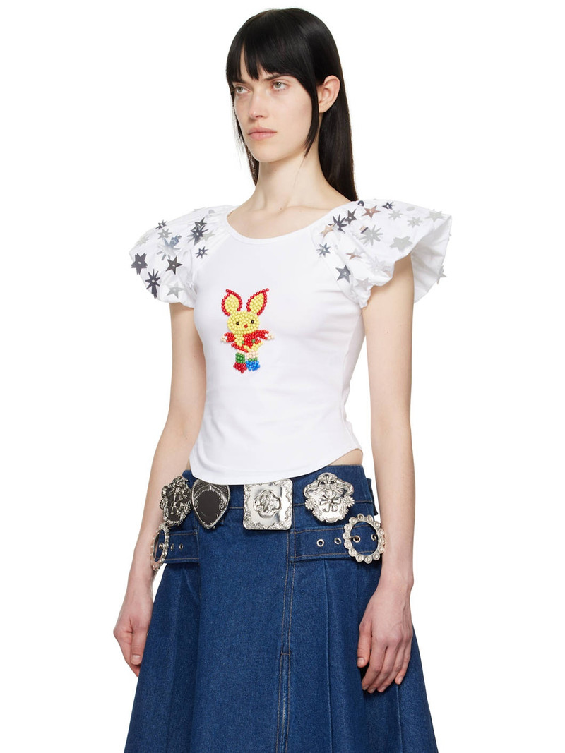 Chopova Lowena White Angelica T-shirt outlook