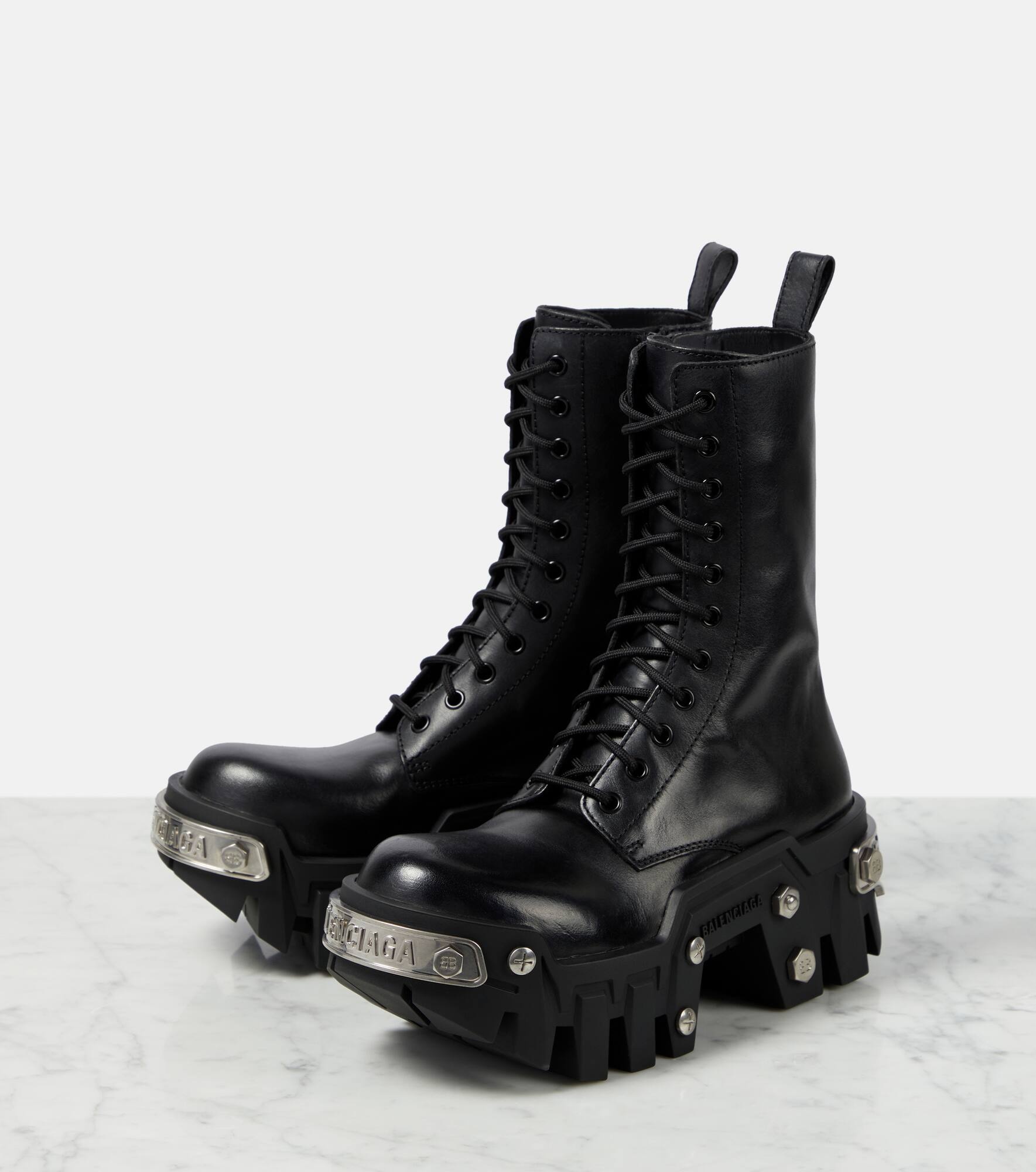 Bulldozer leather ankle boots - 5