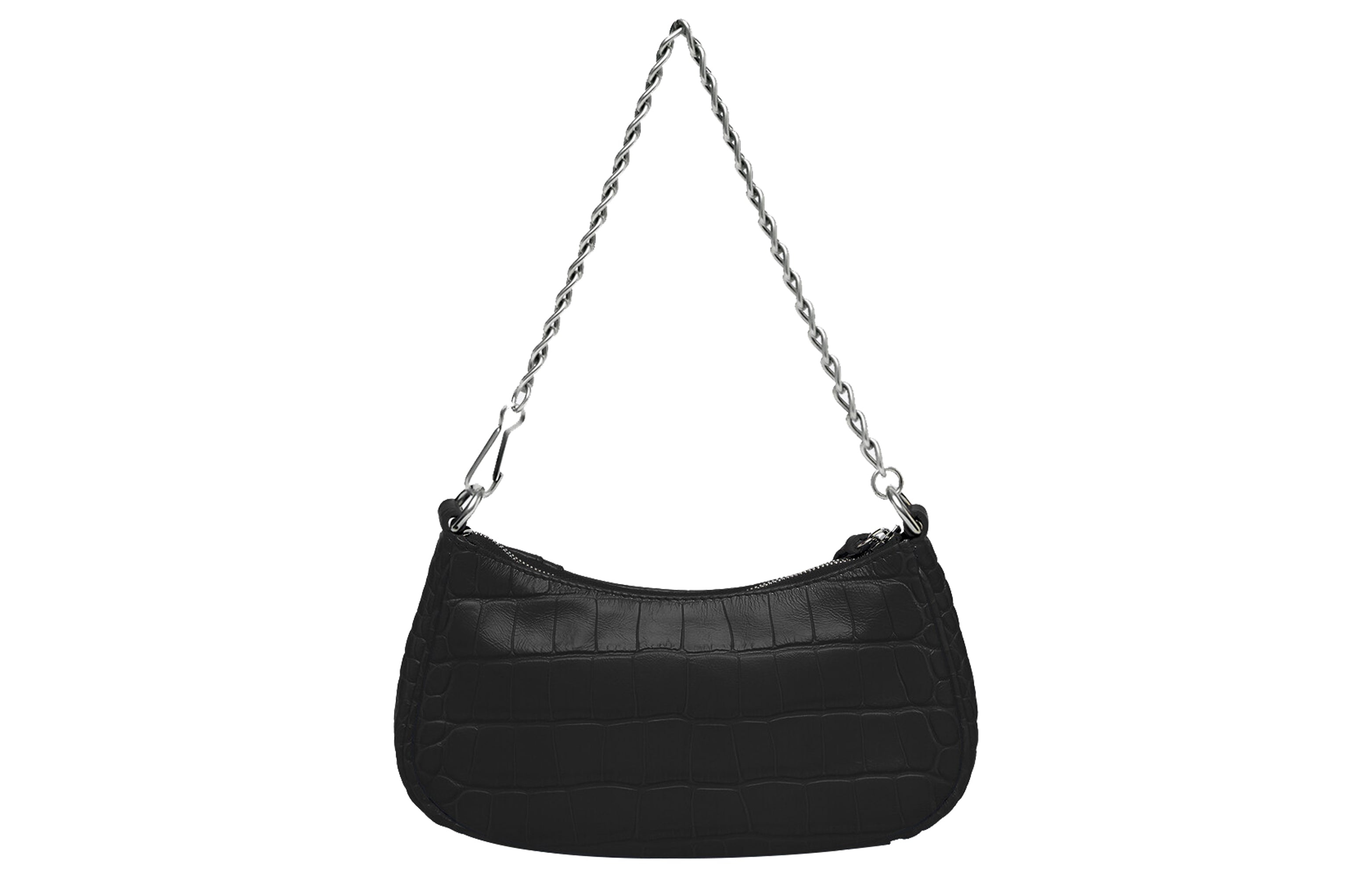 (WMNS) Balenciaga Le Cagole Mini Bag With Chain Crocodile Embossed 'Black' 69581423EJY1000 - 5