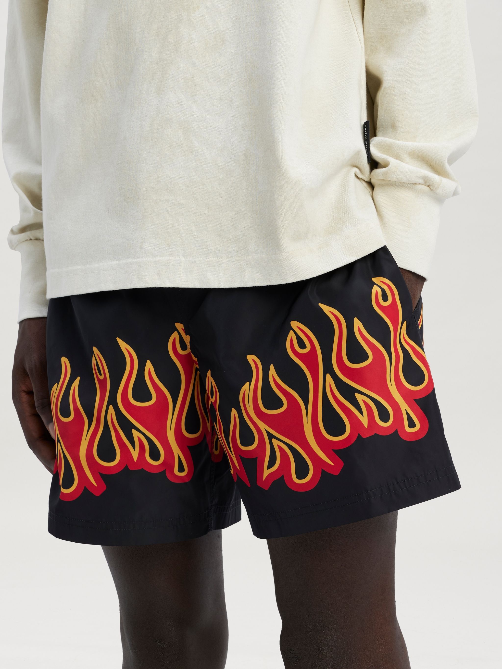BURNING FLAMES PRINT SWIMSHORT - 6