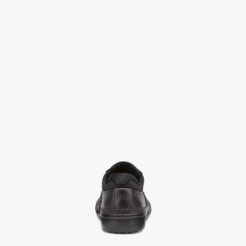 FENDI Black fabric low-tops outlook