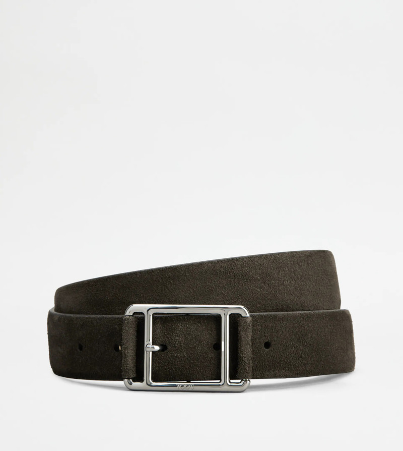 BELT IN LEATHER - BROWN 1