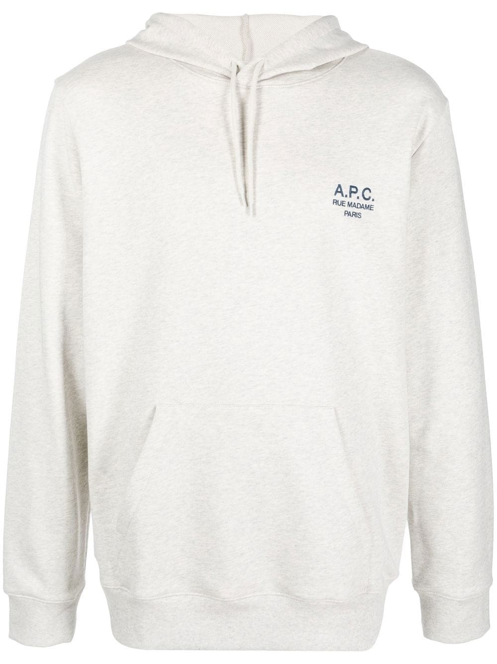 logo-print pullover hoodie - 1