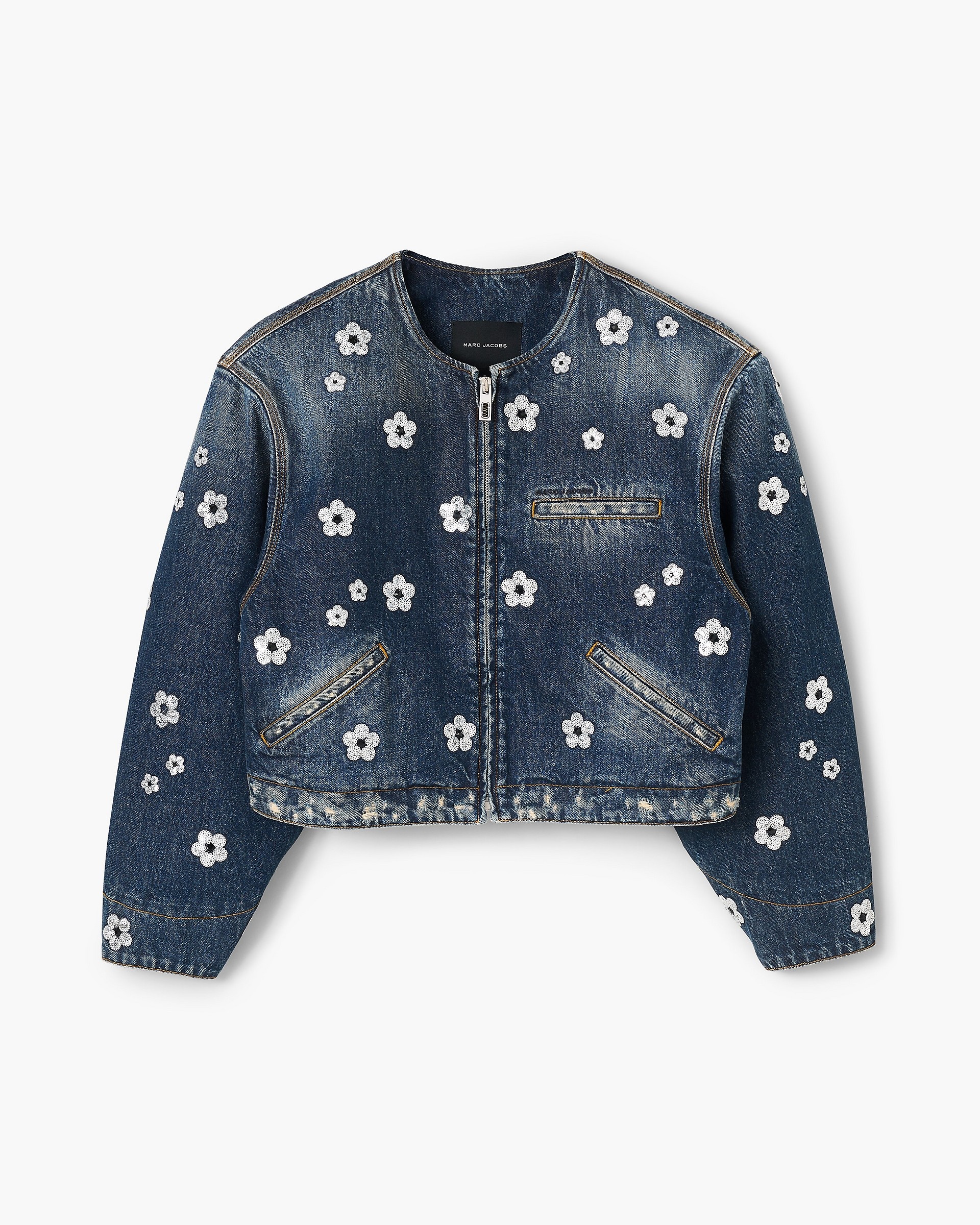 SEQUIN DAISY CROPPED JACKET - 2