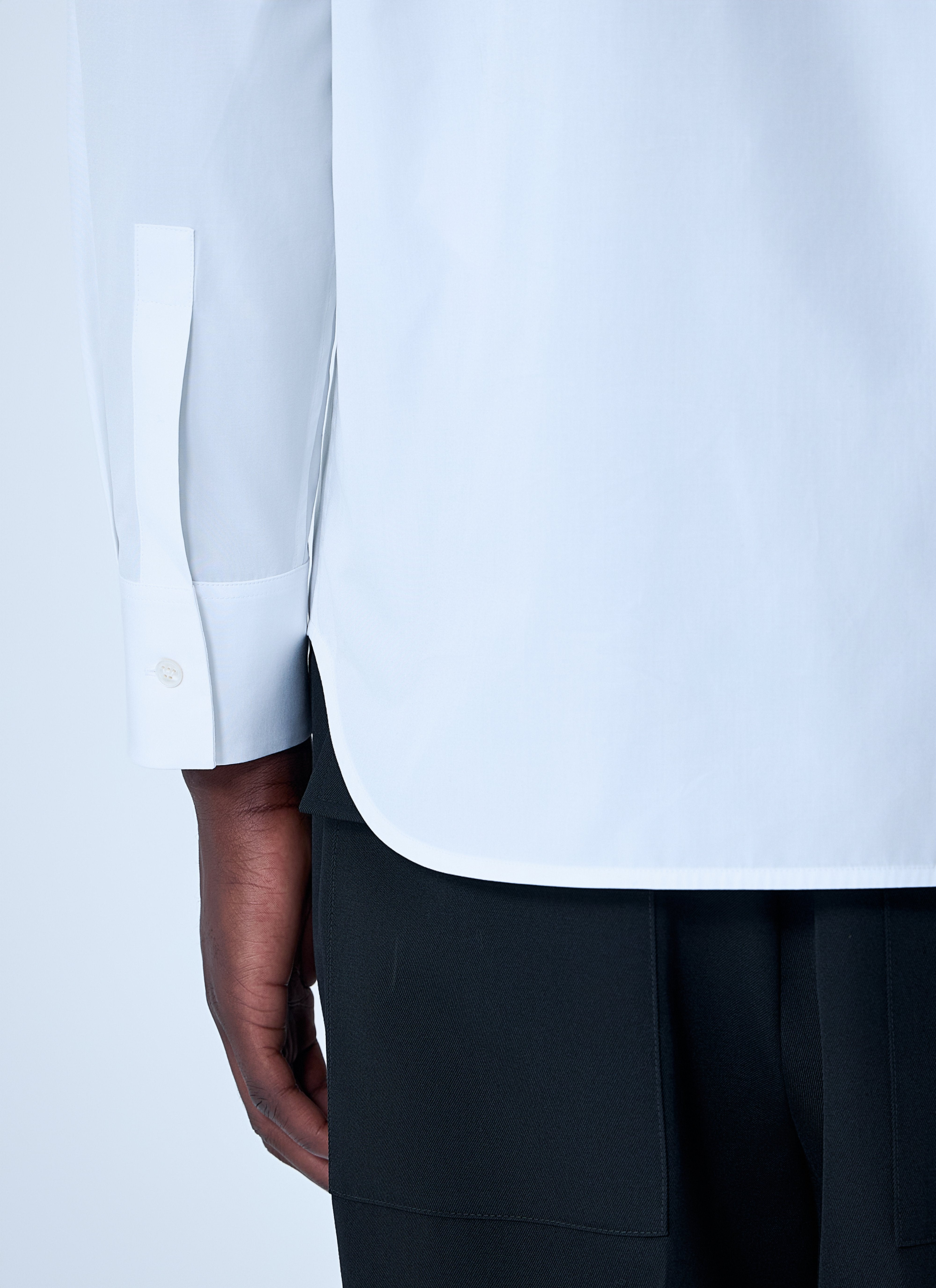 Jil Sander Men Cotton Button-Down Shirt - 6
