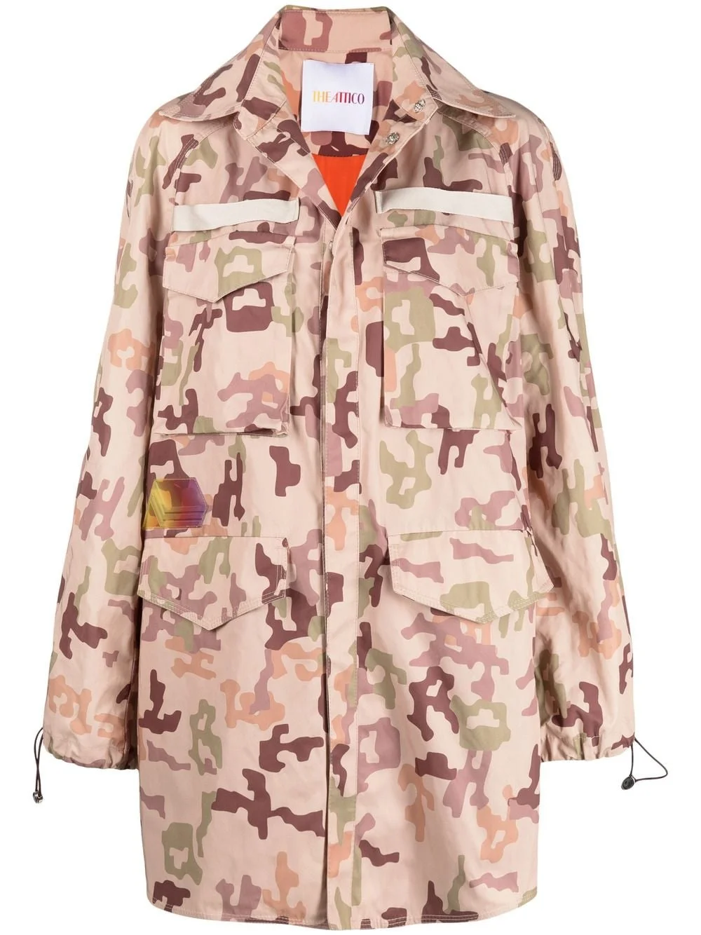 camouflage-print parka - 1