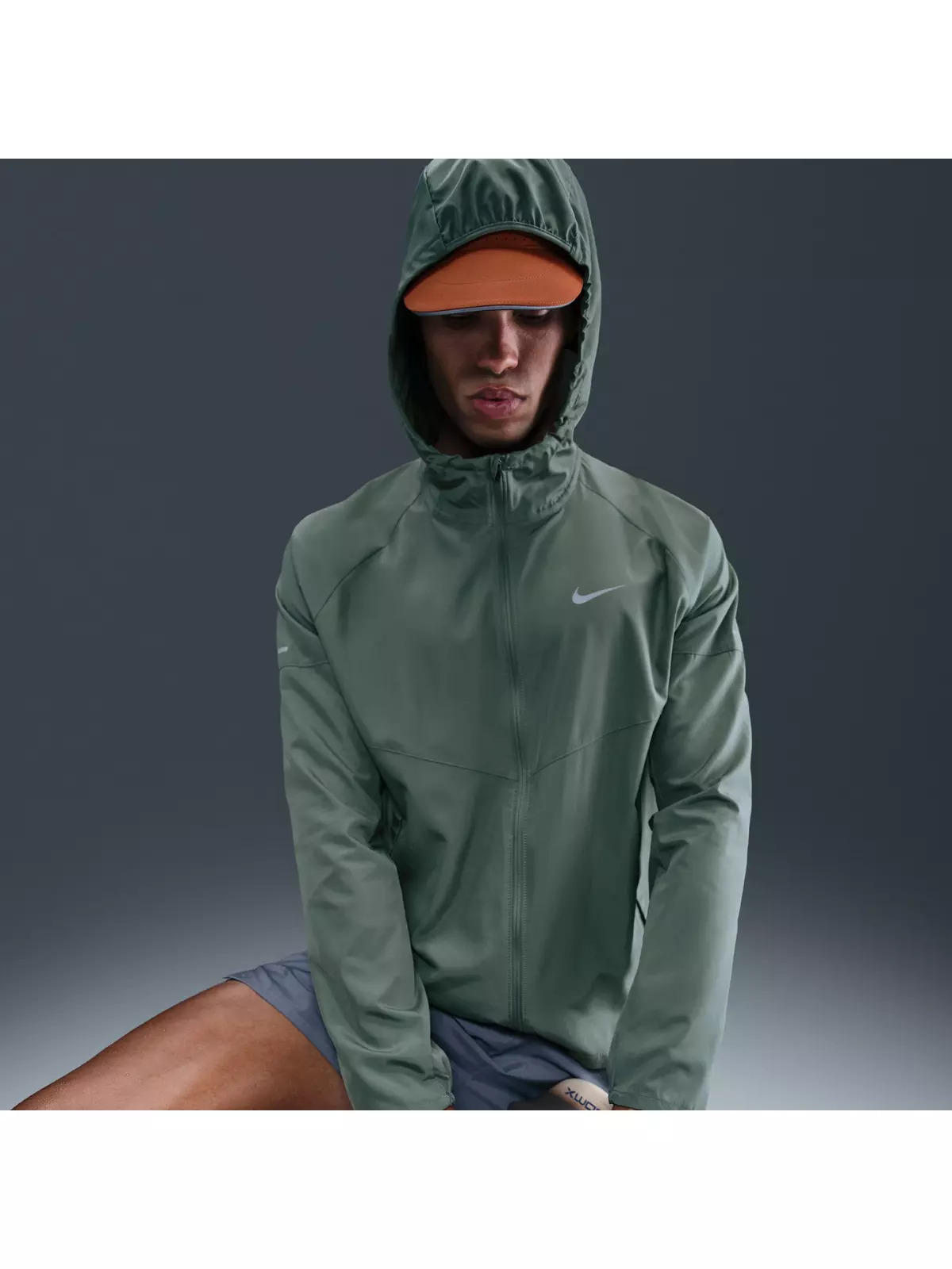 Men's Miler Repel Running Jacket -Green - 3