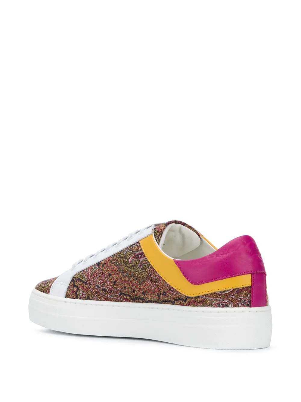 paisley print low-top sneakers  - 3