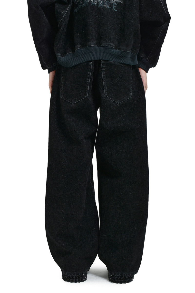 doublet FLOCKED DEINM EMBROIDERED PANTS / BLK outlook