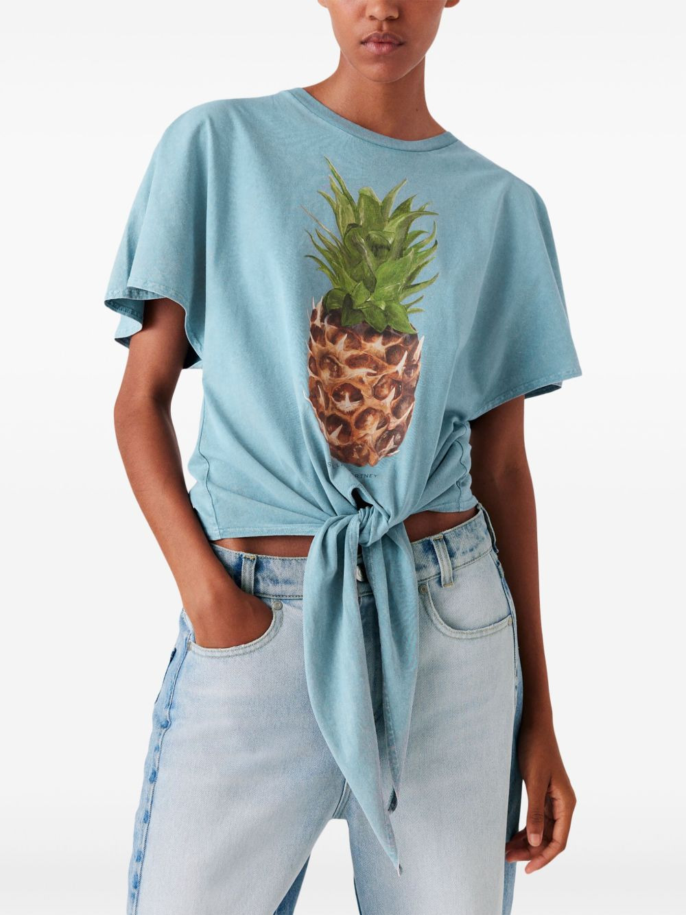 Pineapple-print cotton T-shirt - 3