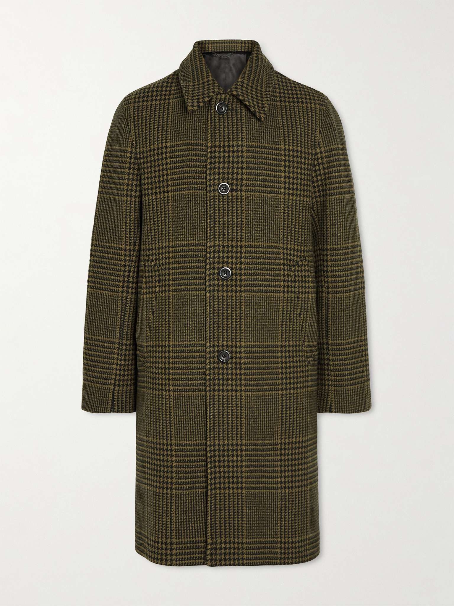 Checked Wool Coat - 1