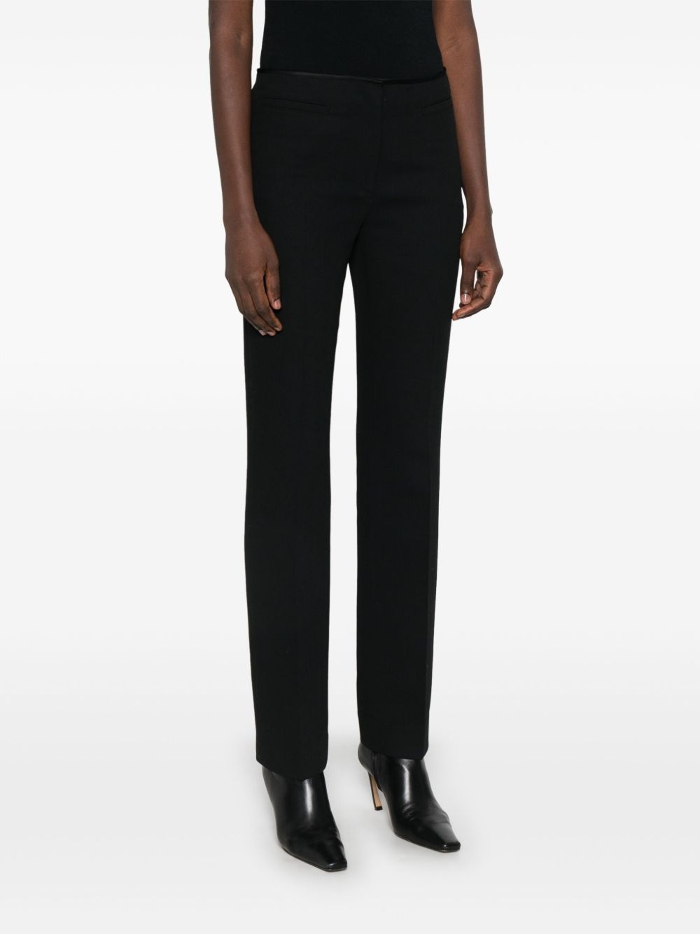 low-rise stovepipe trousers - 4