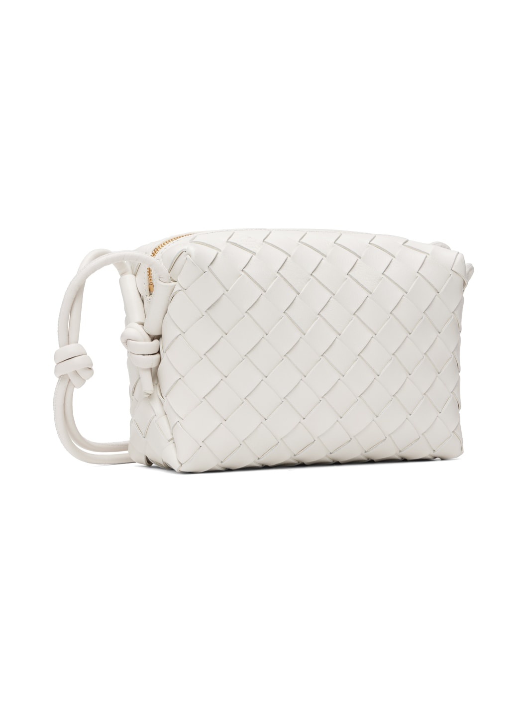 White Mini Loop Shoulder Bag - 3