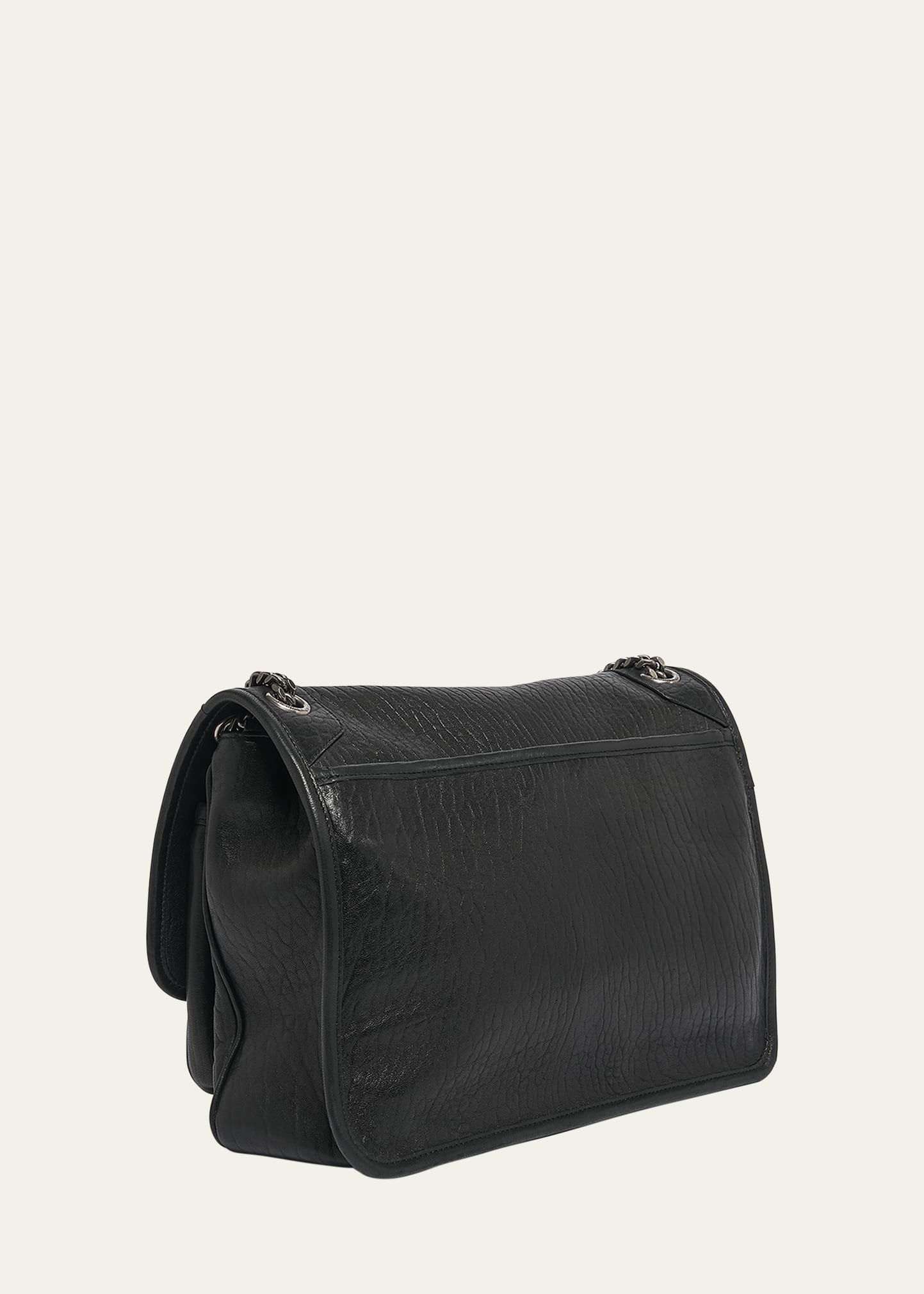 Niki Large YSL Shoulder Bag in Lambskin Leather - 3