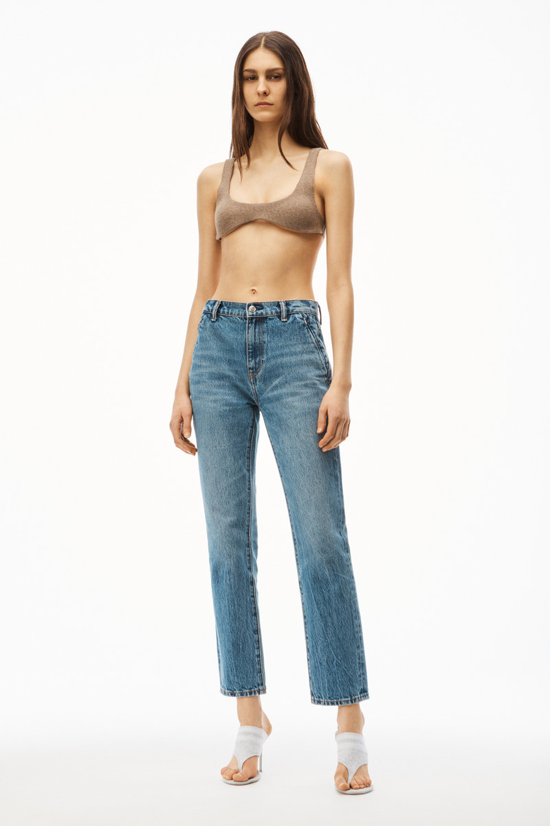 Alexander Wang OG HIGH-RISE STOVEPIPE JEAN IN DENIM outlook