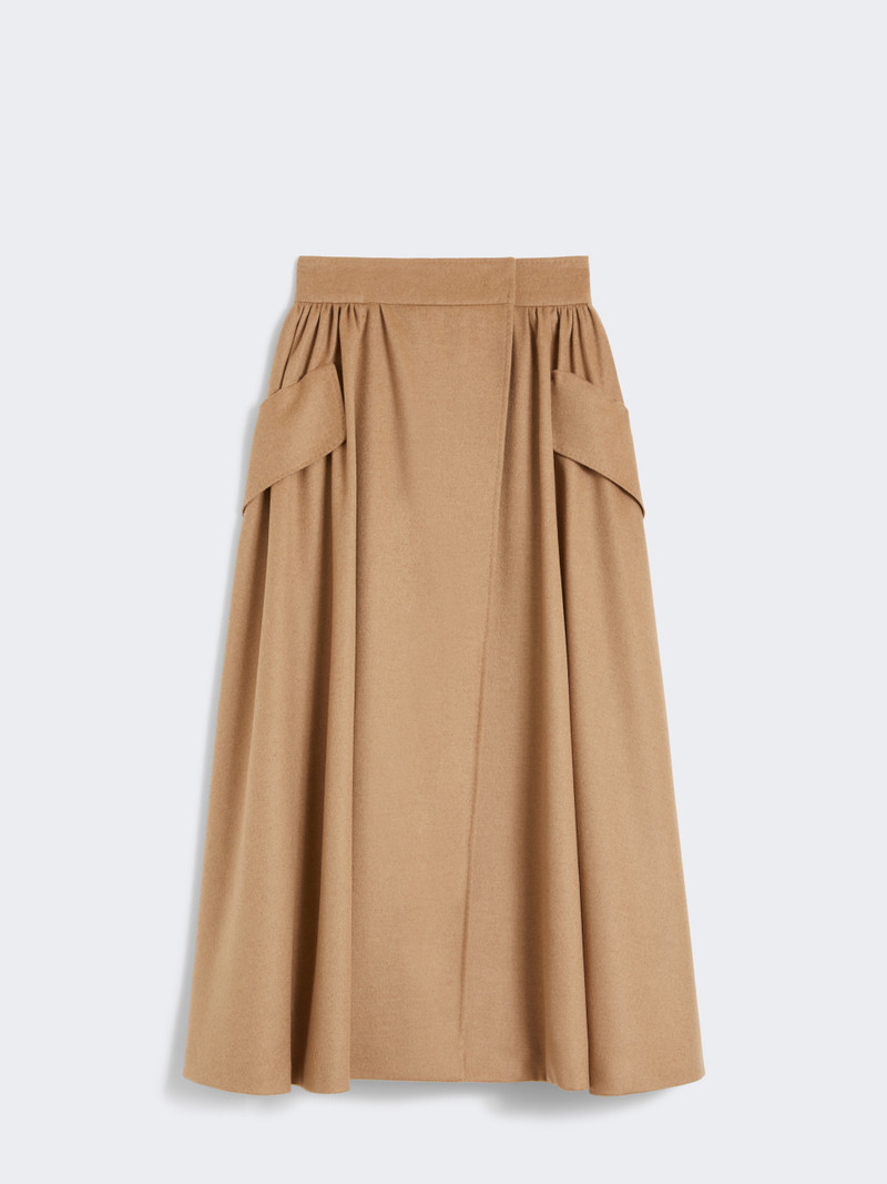 EUFEMIA Camel drap skirt 1