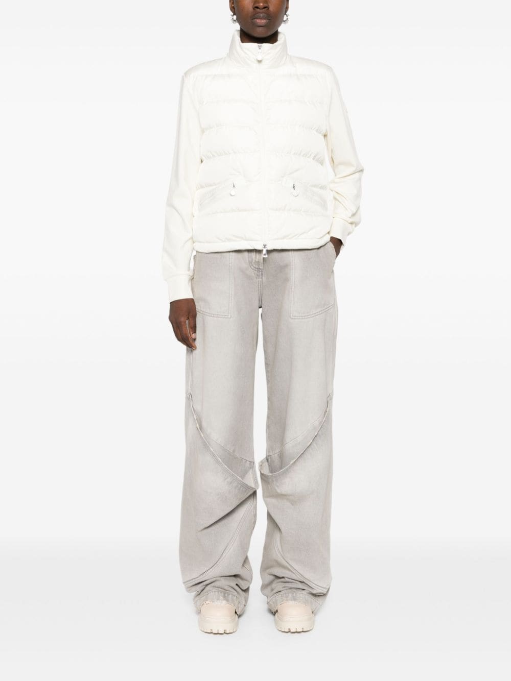 panelled padded jacket - 2