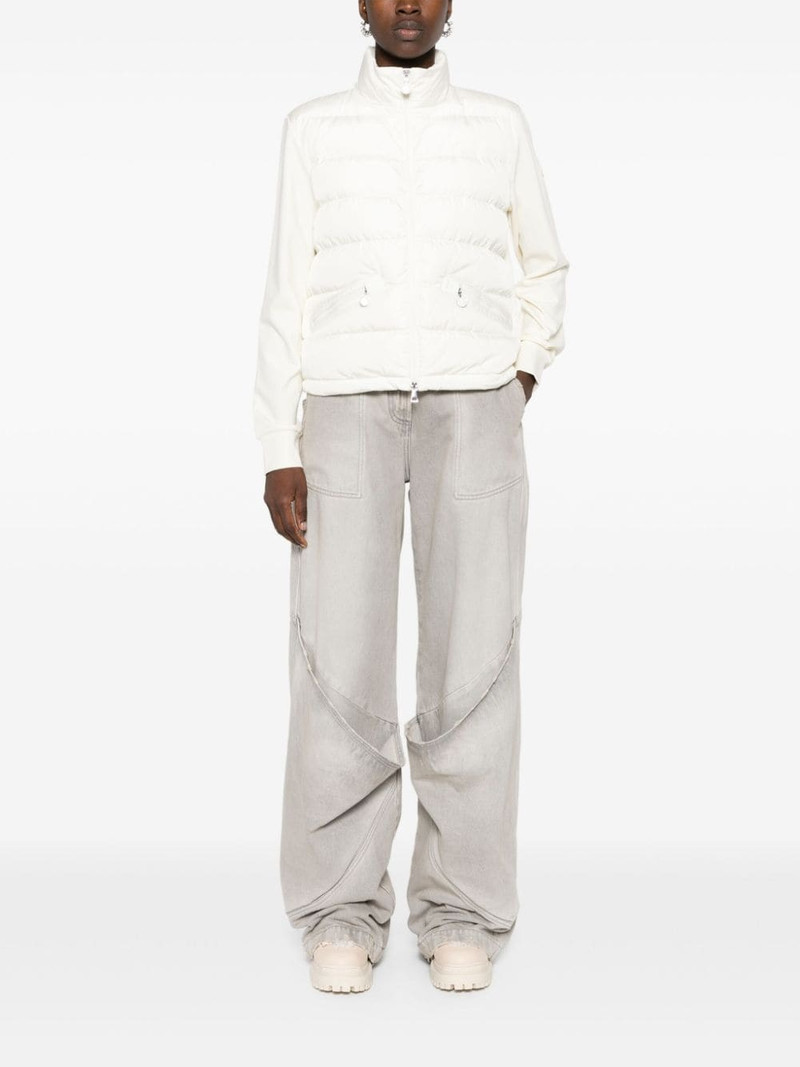 Moncler panelled padded jacket outlook