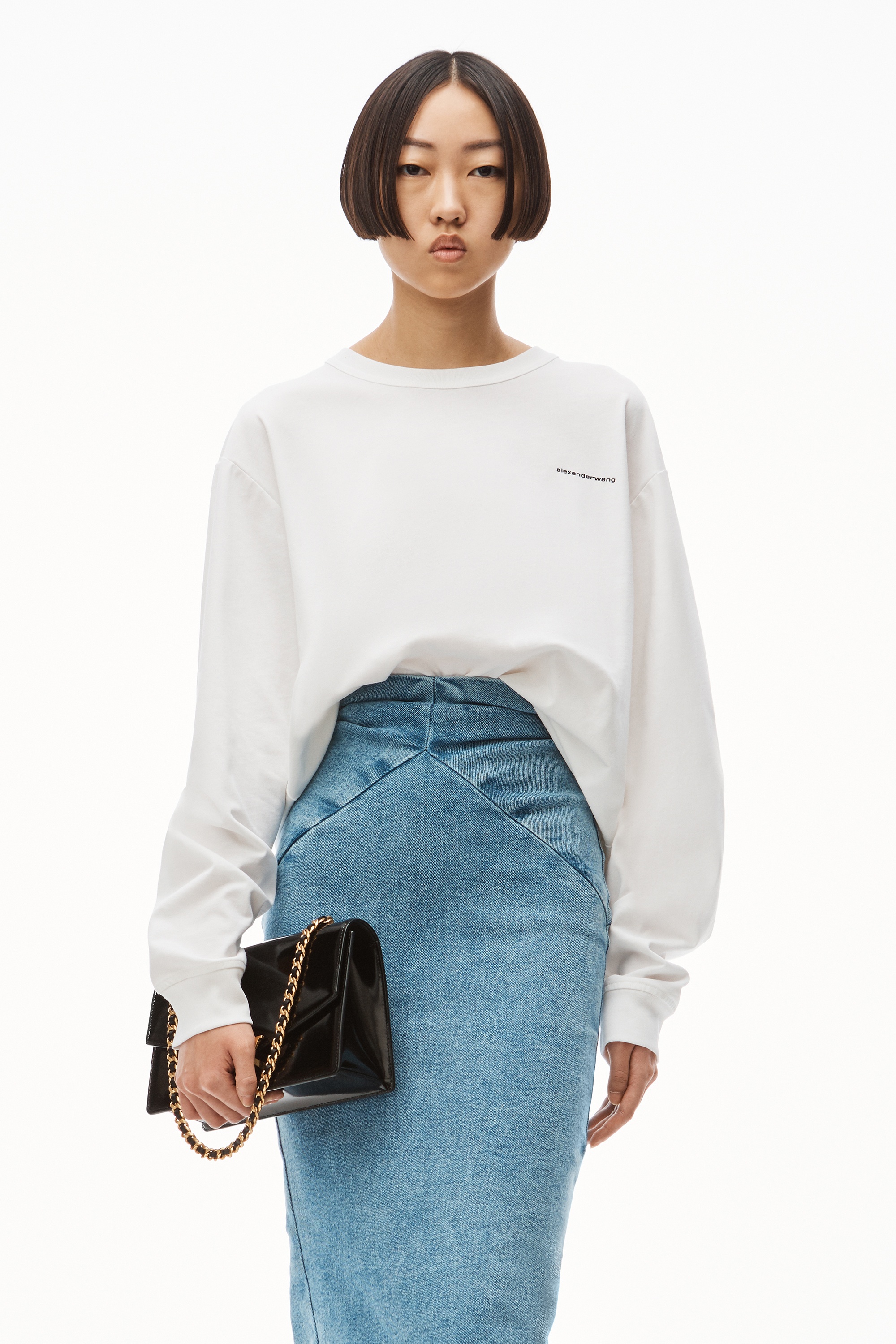 LONG-SLEEVE TEE IN HIGH TWIST JERSEY - 2
