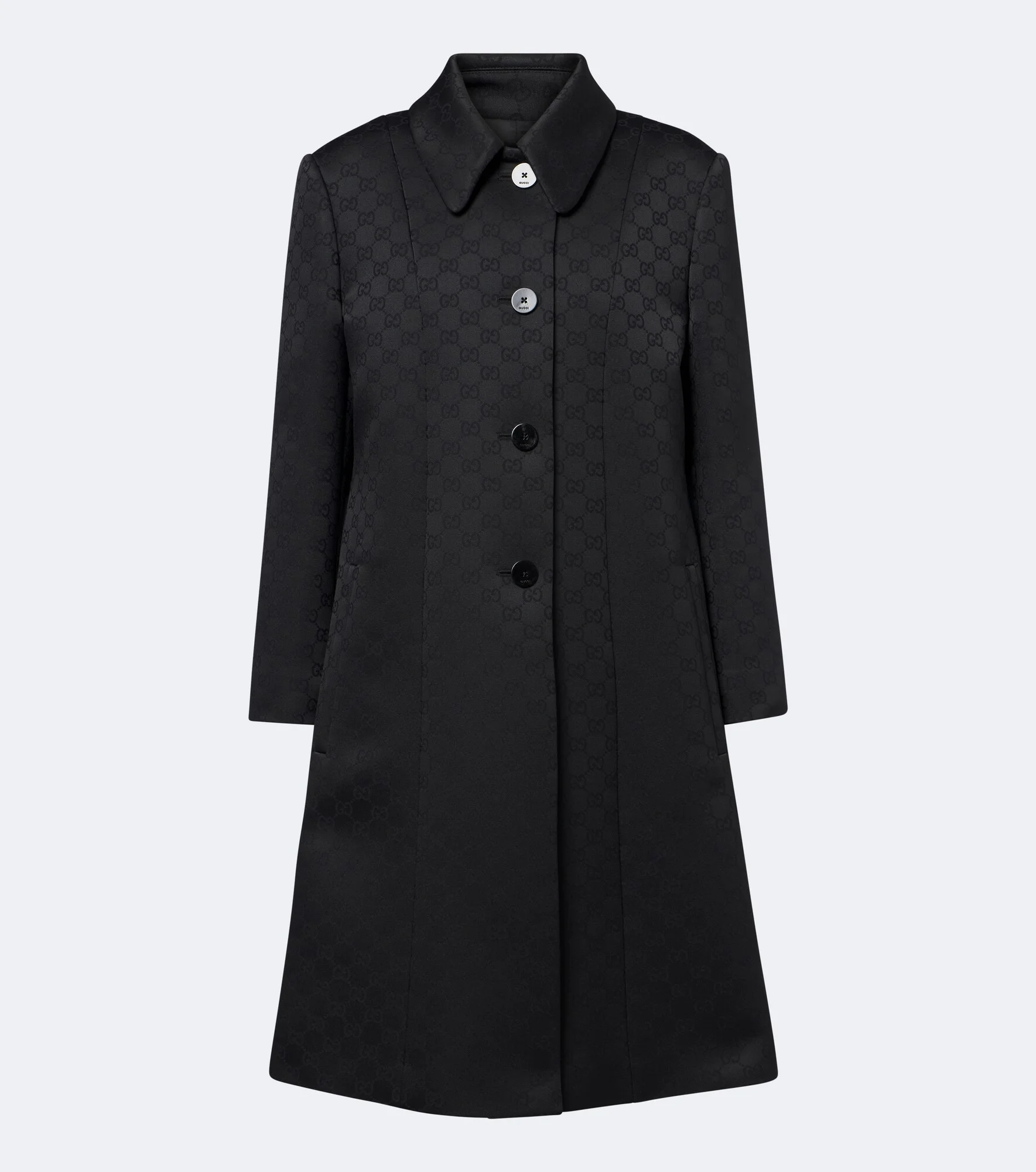 GG jacquard coat - 1