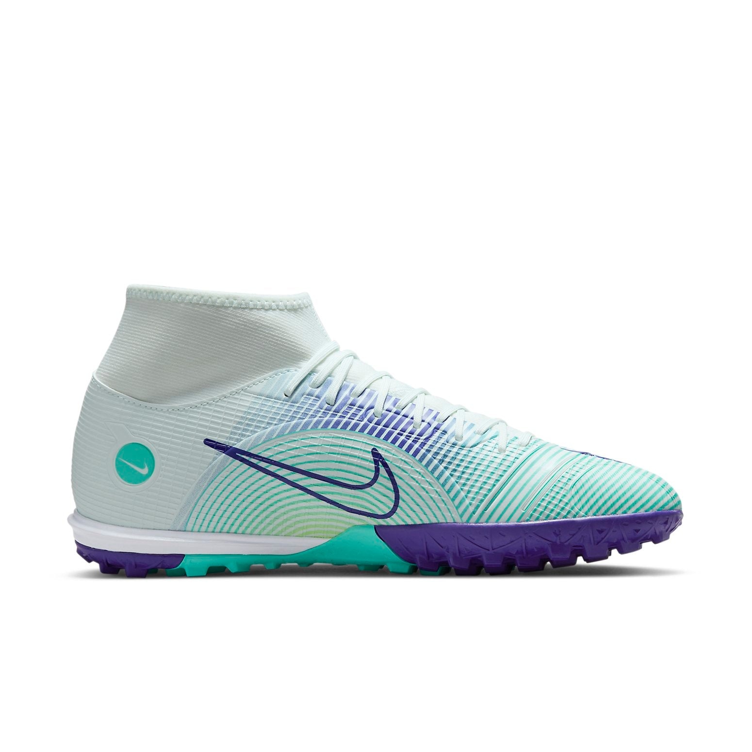 Nike Mercurial Superfly 8 Academy Dream Speed TF Turf 'White Teal Purple' DN3789-375 - 2