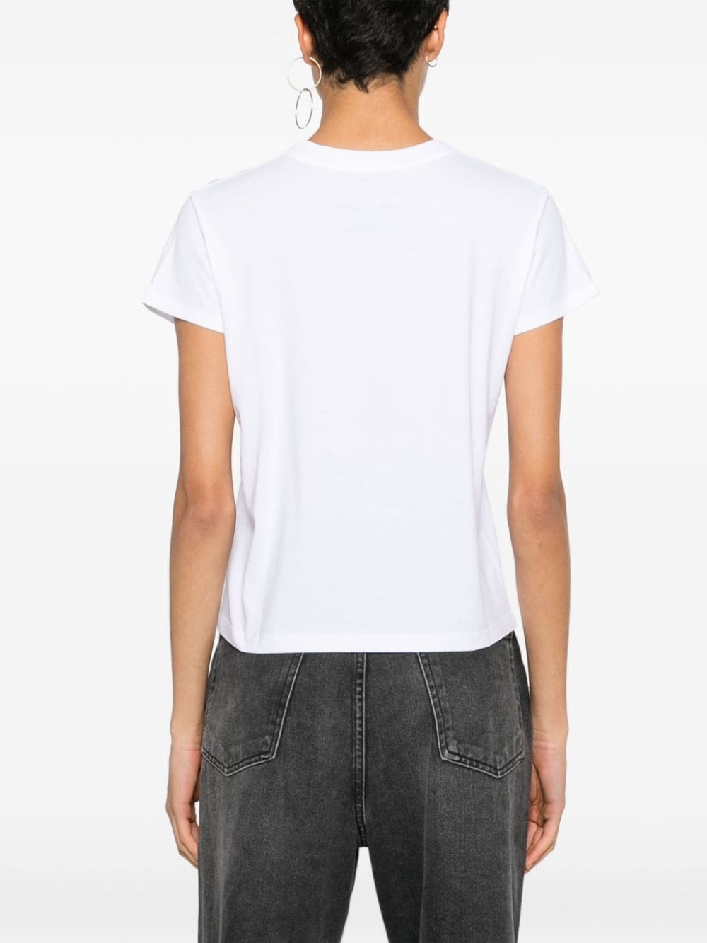 numbers-motif cotton T-shirt - 4
