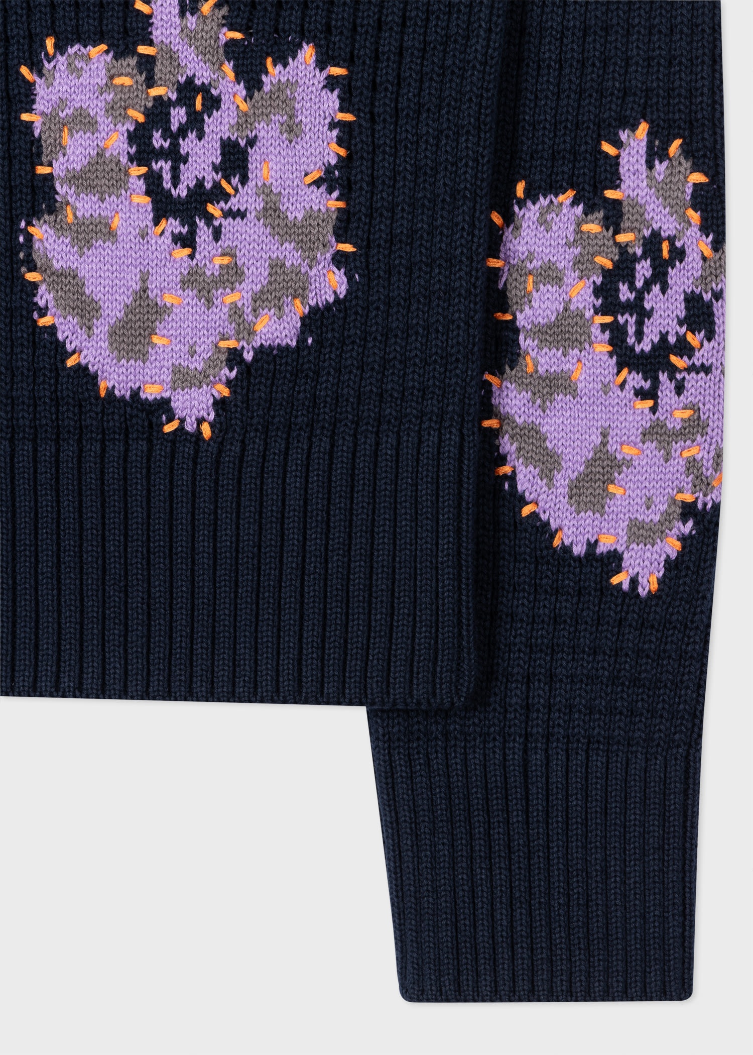 Navy Cotton 'Anemone' Sweater - 2
