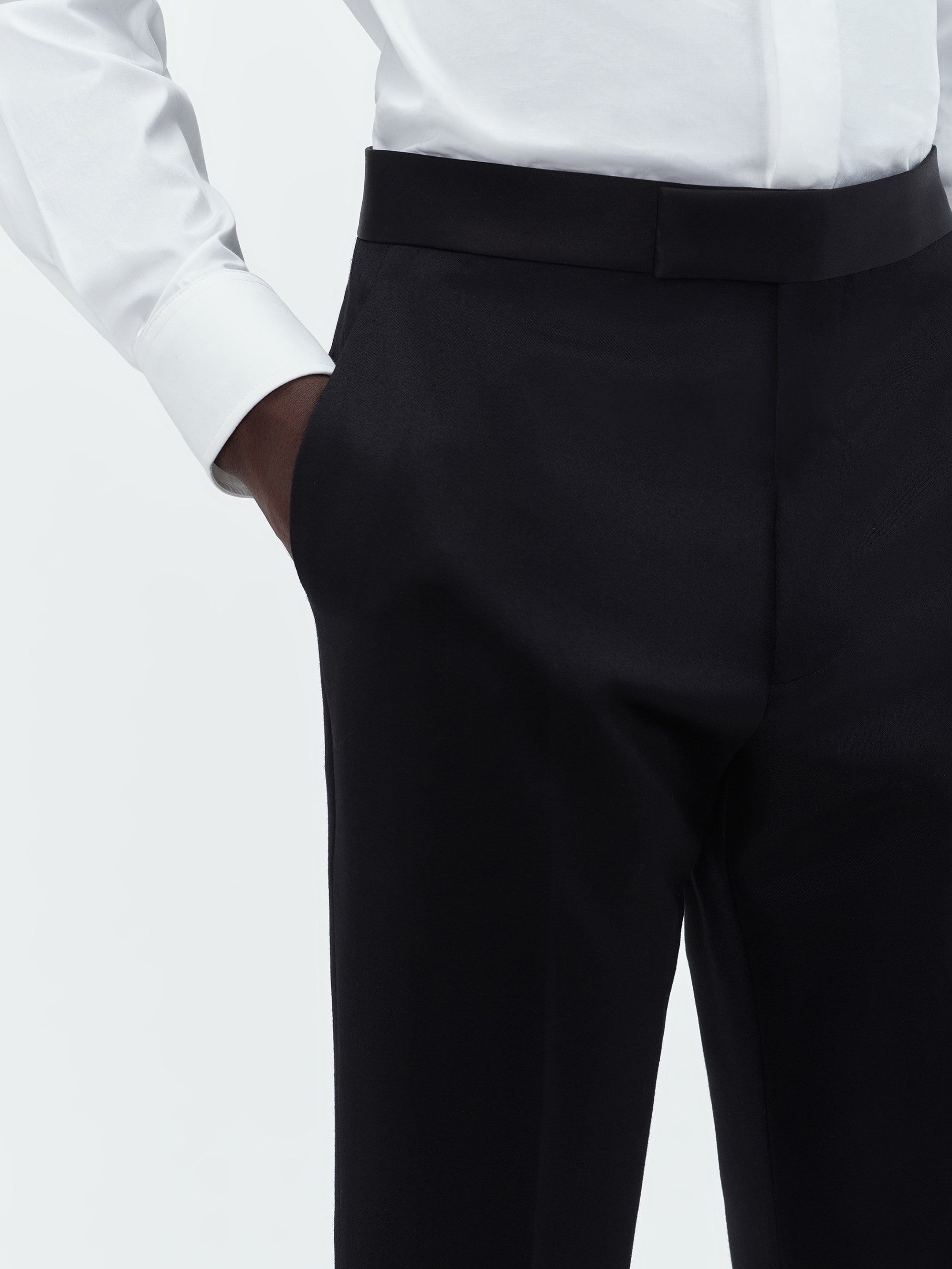 KICK FLARE TUXEDO PANT 34L-BLACK - 6
