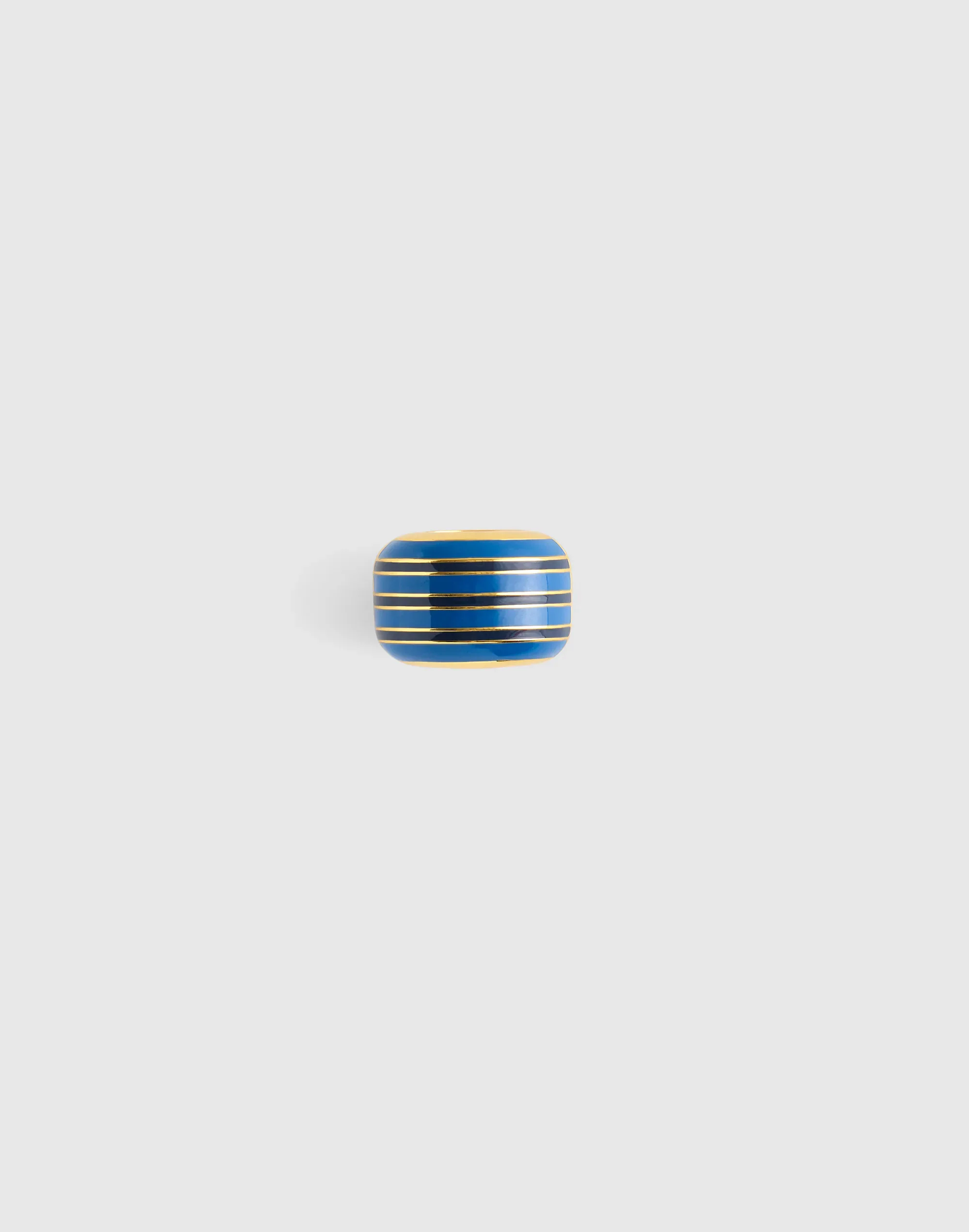 Striped Enamel Bead Clip - 1