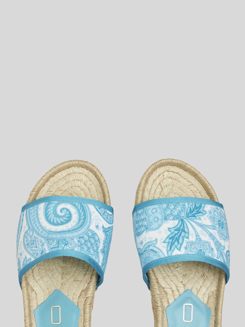 Etro LIQUID PAISLEY FLAT BEACH SANDALS outlook