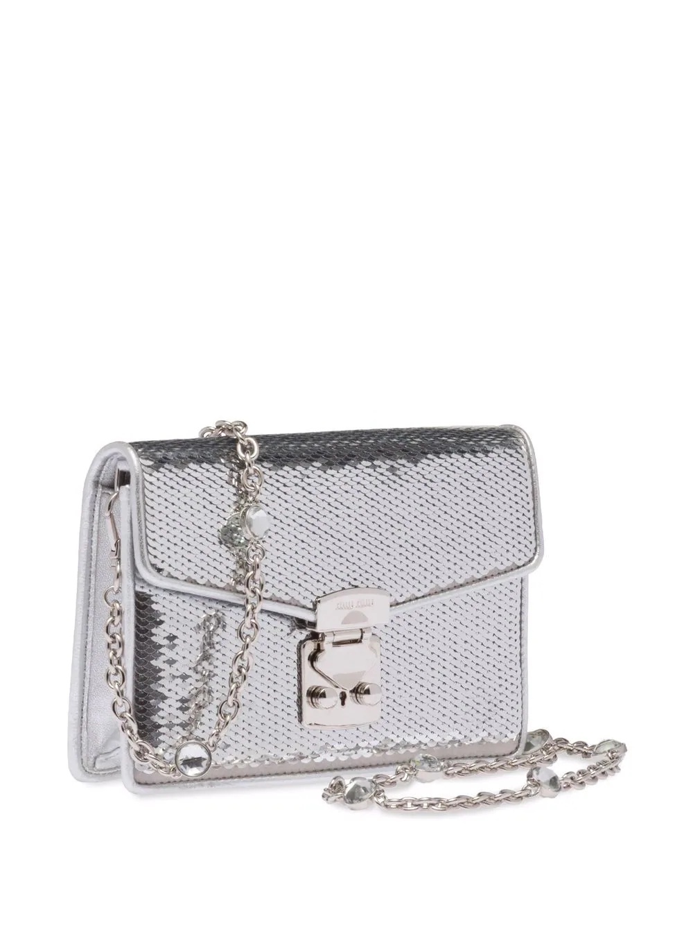 Confidential sequin-embellished leather bag - 3