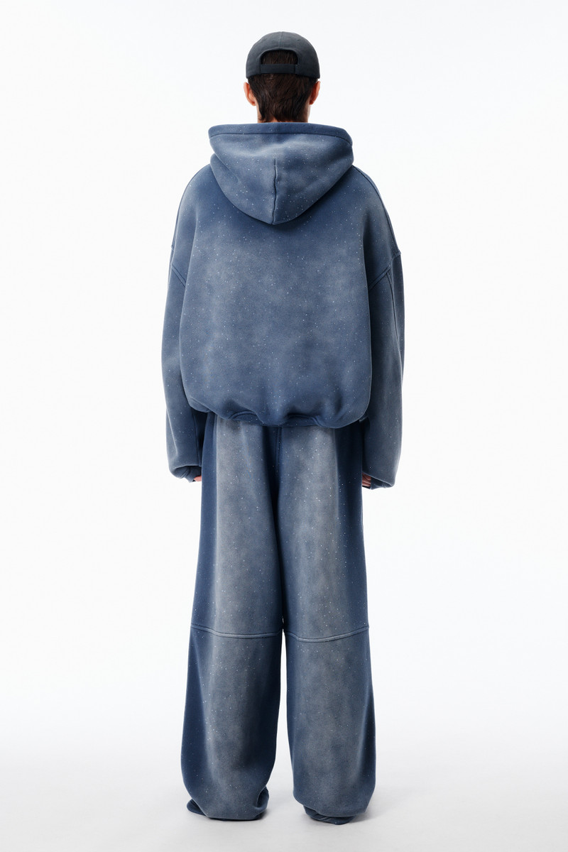 Unisex Crystal Hotifx Zip-Up Hoodie in Cotton Blend 4