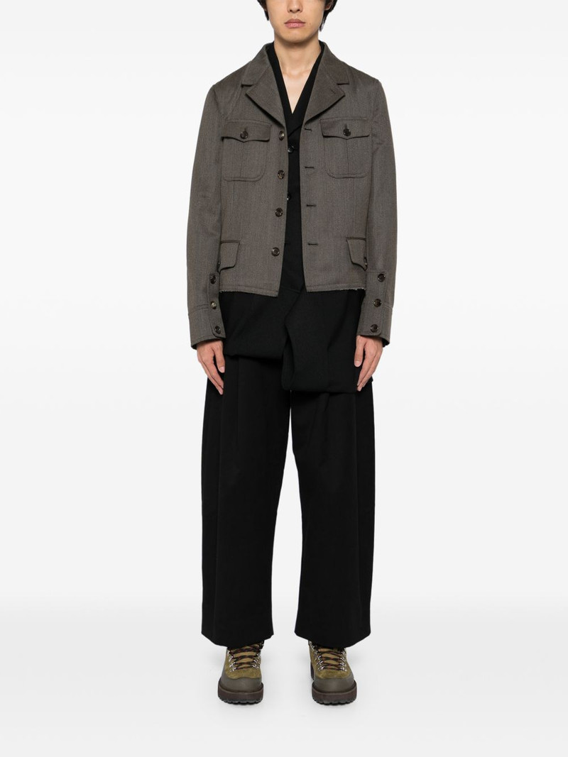 Comme des Garçons Homme Plus button-up layered jacket outlook