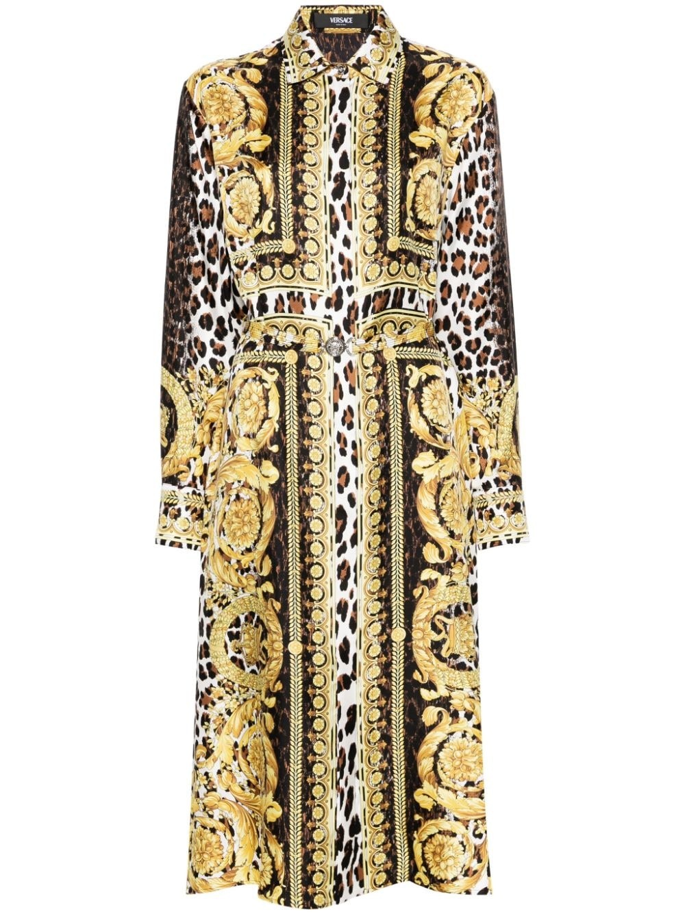 Wild Barocco Foulard shirt dress - 1