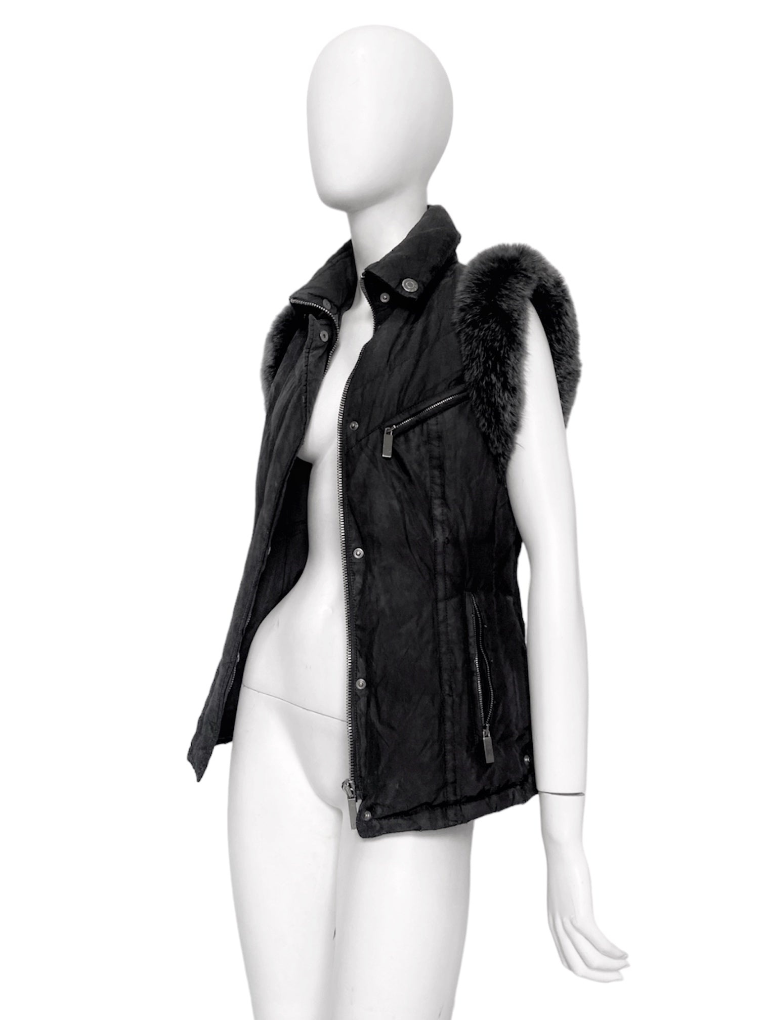 Gucci Fall 1998 Tom Ford Silk Quilted Down Puffer Vest 38 - 2