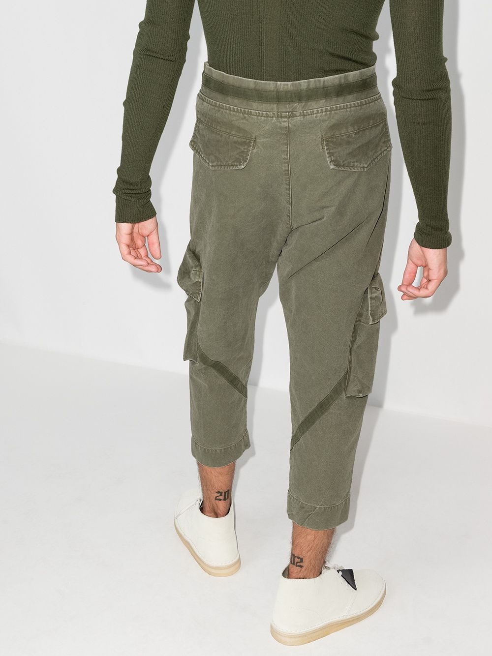 army tent cropped cargo trousers - 3