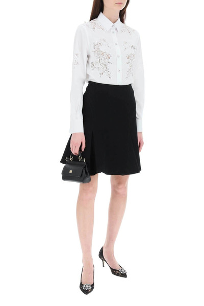 Dolce & Gabbana POPLIN SHIRT WITH LACE INSERTS outlook